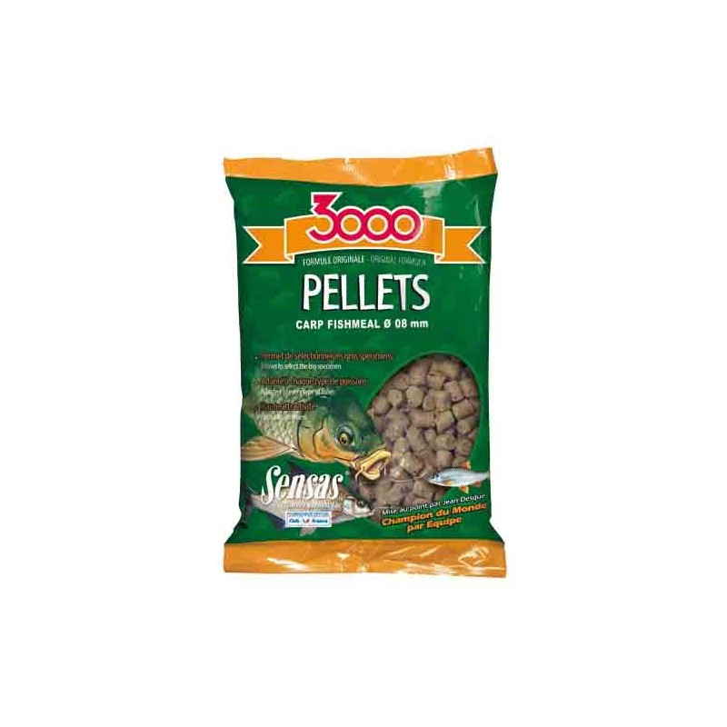 Пеллетс 3000 Carp Fishmeal 8мм, 0,7кг