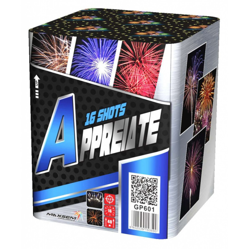 Батарея салютов "Appreiate" 16 залп. (1/8),